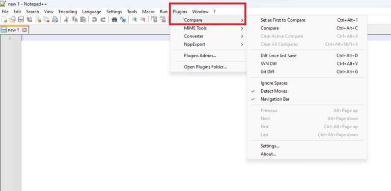 compare two files in notepad++_4