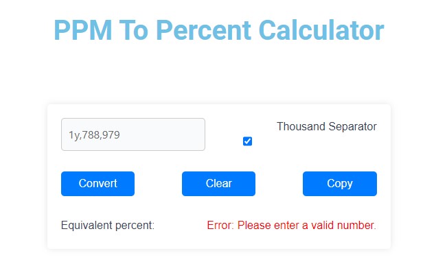 ppm to percent calculator_intelligence