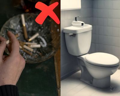 toilet is not your ashtray